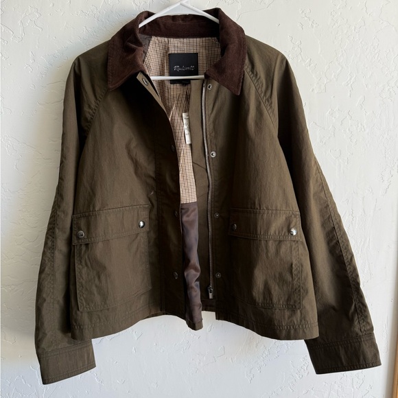 NWT Madewell Waxed Zip-Front Jacket size M - Picture 6 of 7